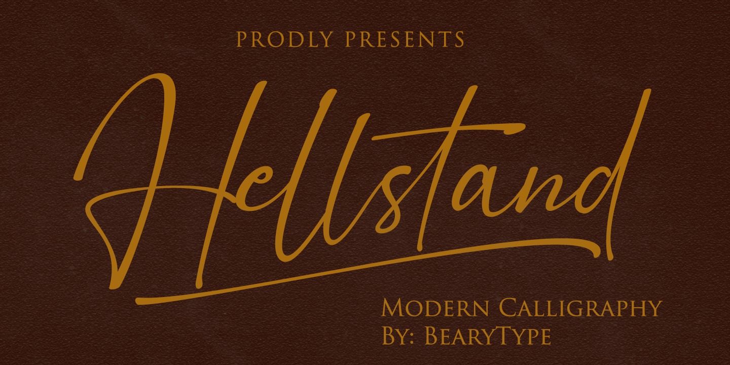 Example font Hellstand #1